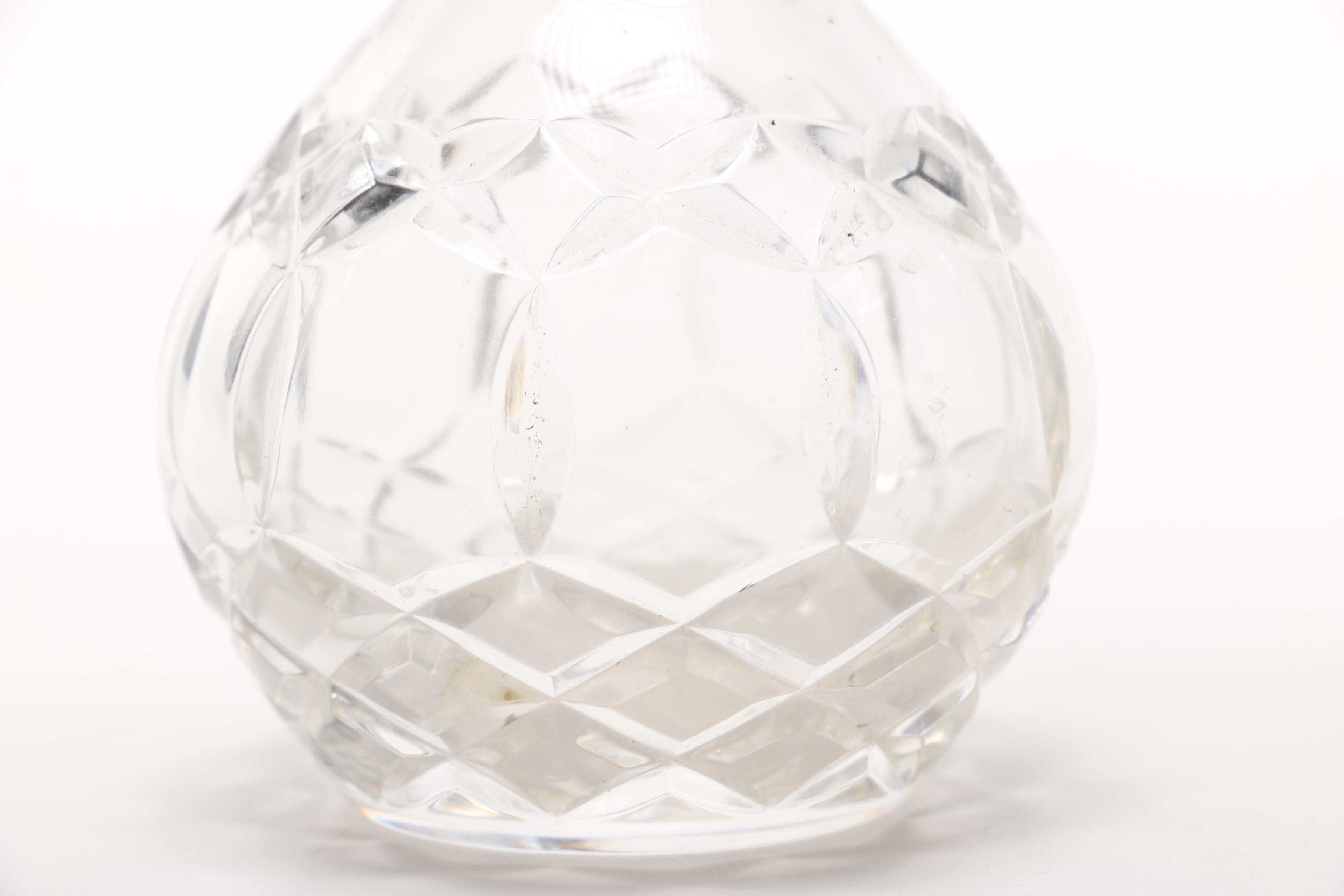 Crystal Vase and Decanter