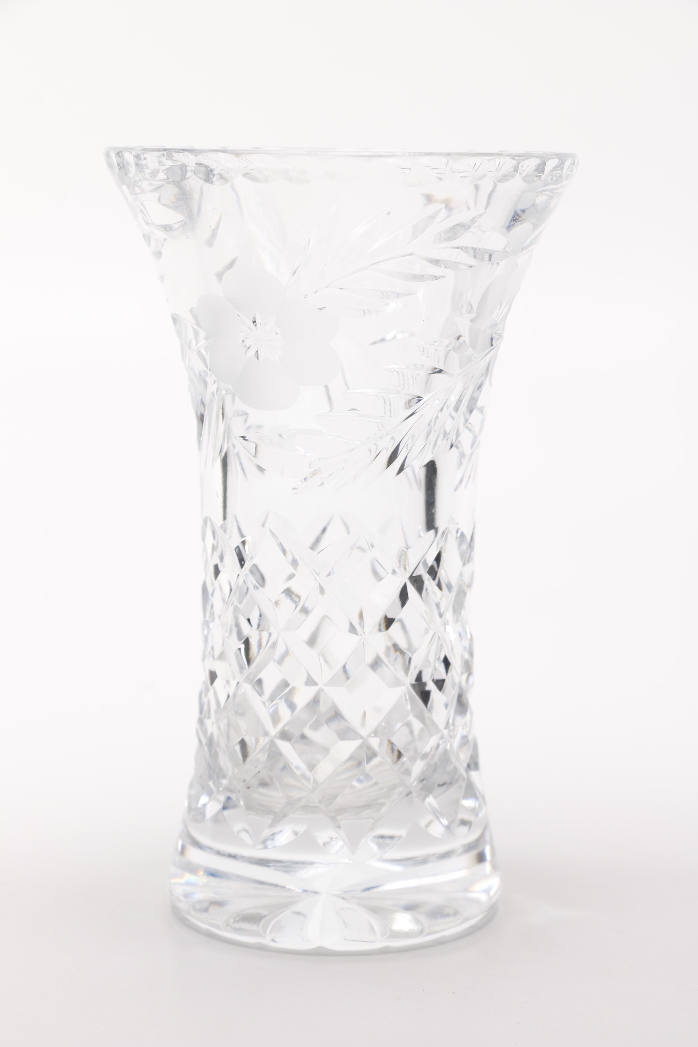 Crystal Vase and Decanter