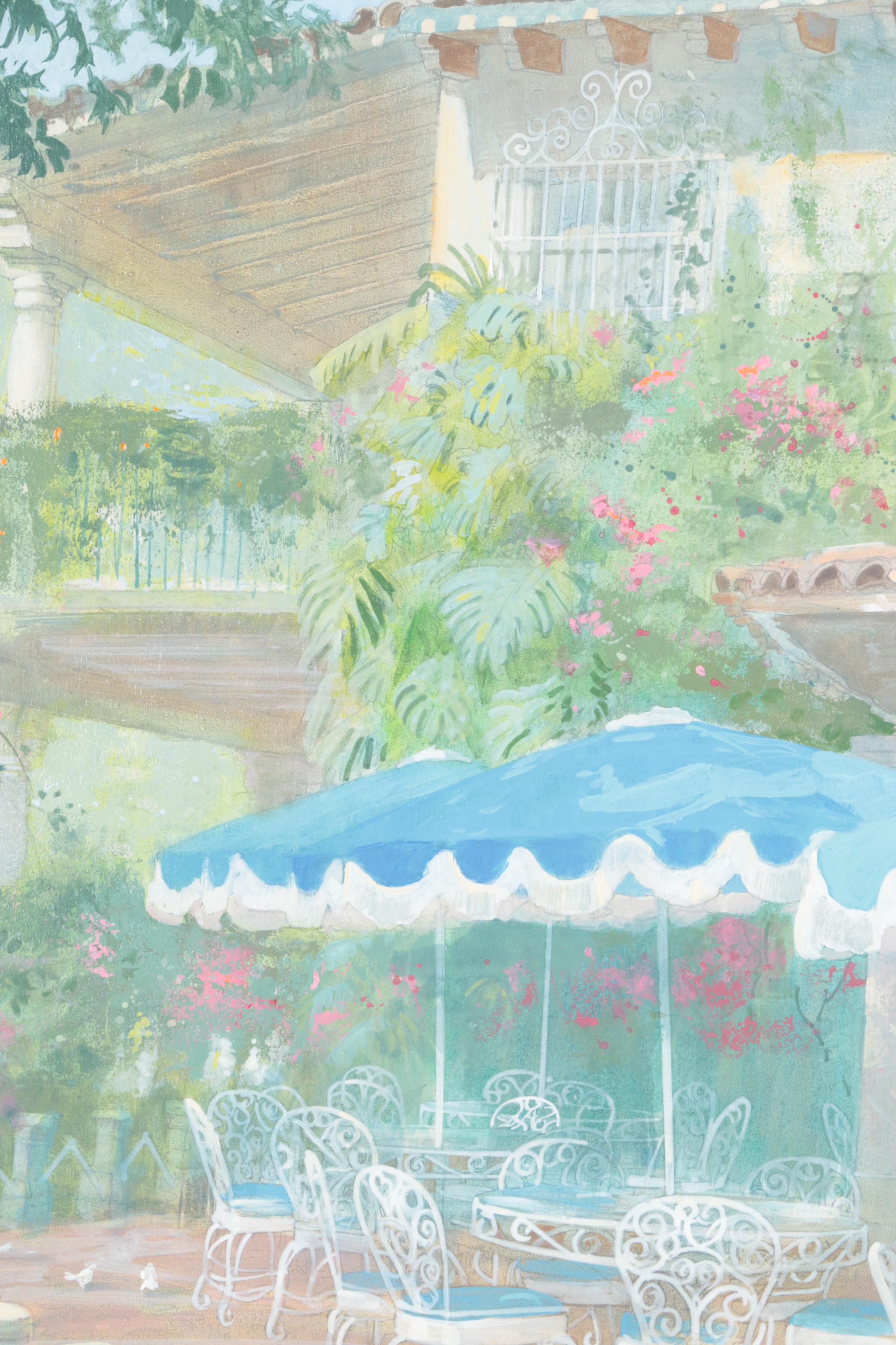 William Benecke Oil Painting on Canvas "Las Mananitas"