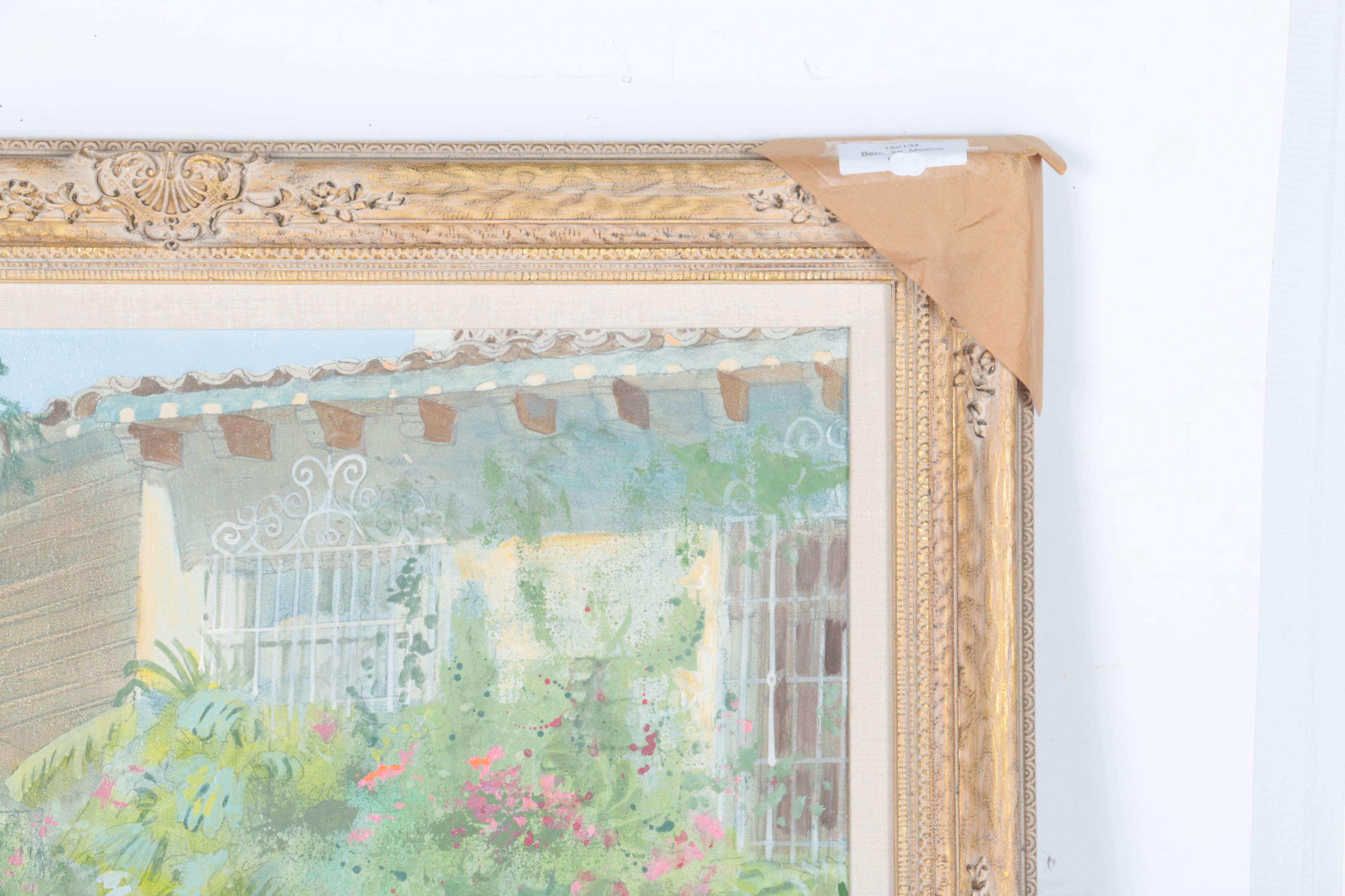 William Benecke Oil Painting on Canvas "Las Mananitas"