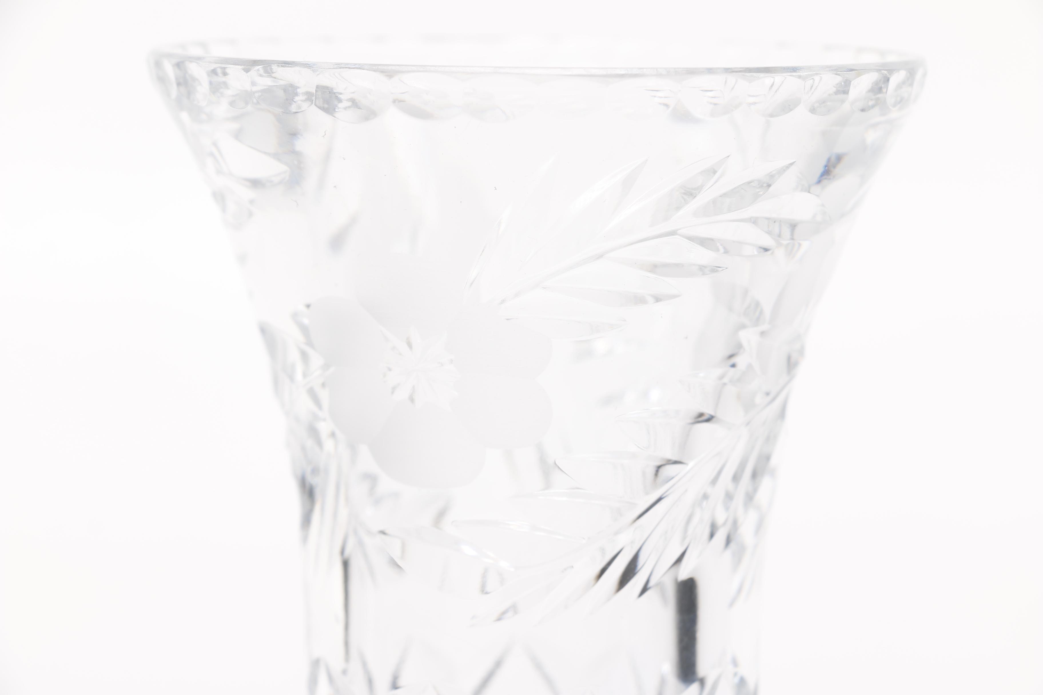 Crystal Vase and Decanter