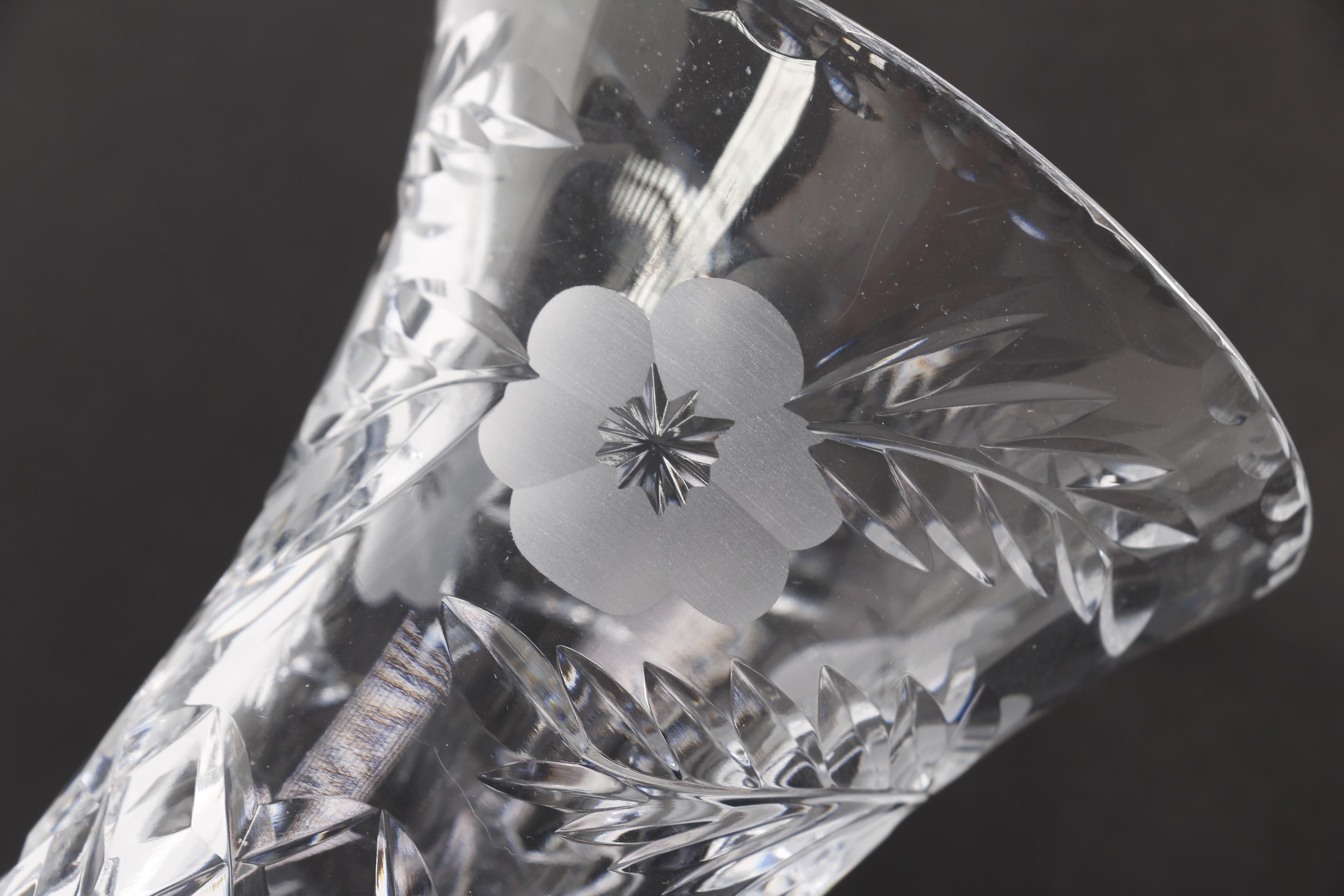 Crystal Vase and Decanter