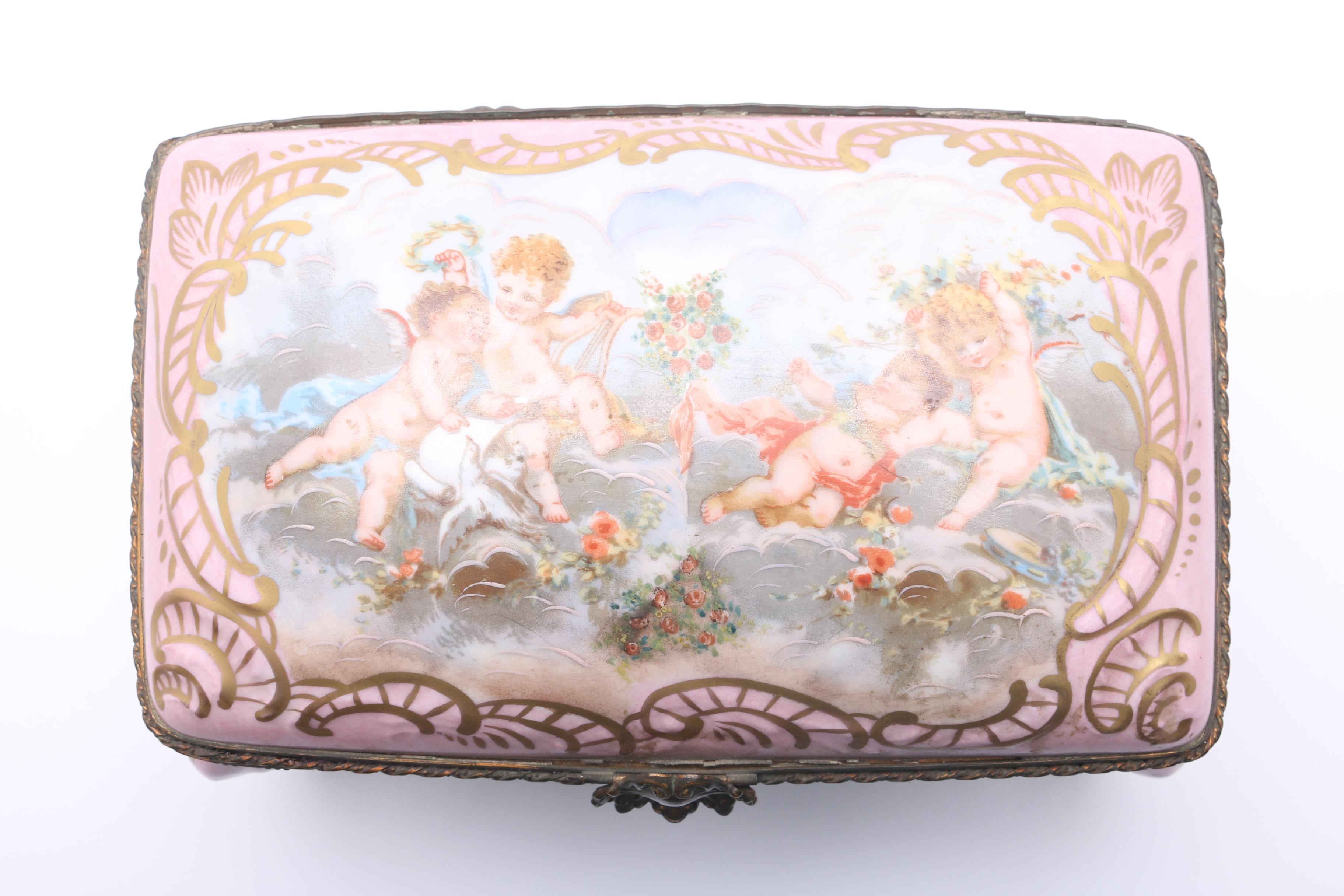 Sevres Pink Porcelain Box