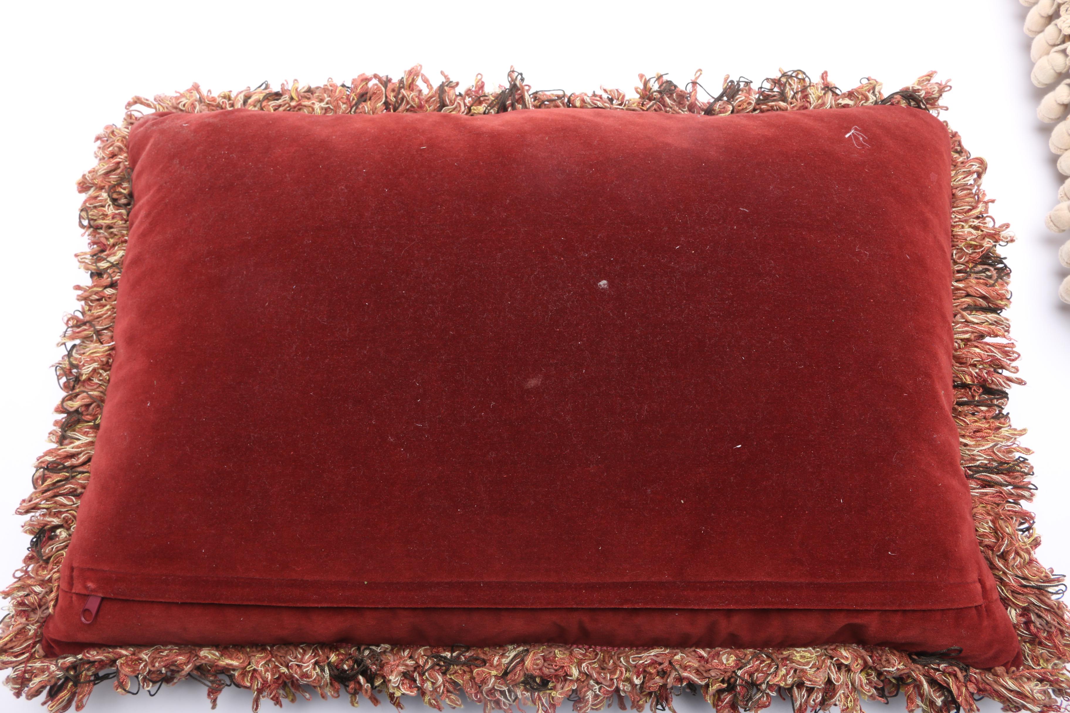 Assortment of Aubusson Throw Pillows