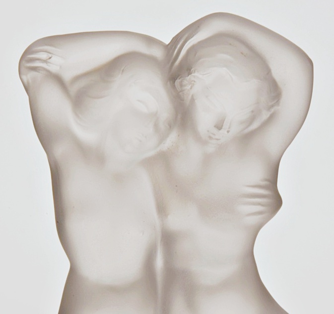 Lalique "Faune" Crystal Figurine in Satin Finish, Signed