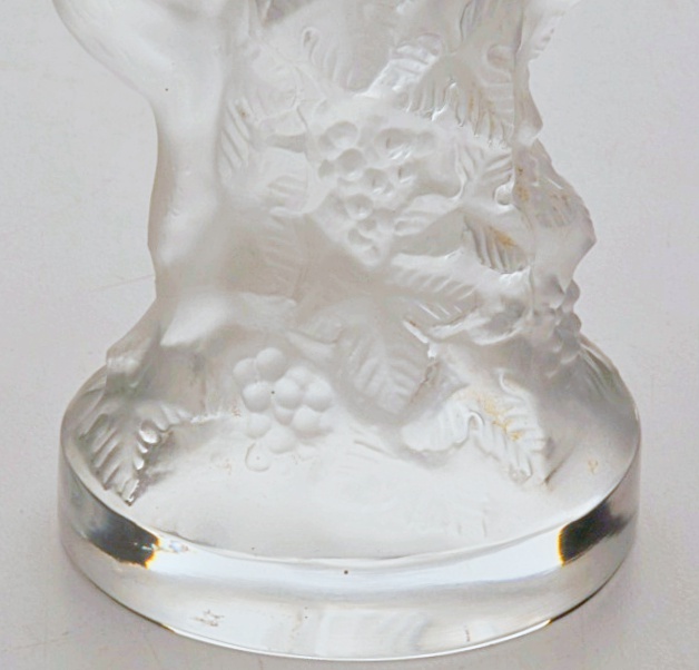 Lalique "Faune" Crystal Figurine in Satin Finish, Signed