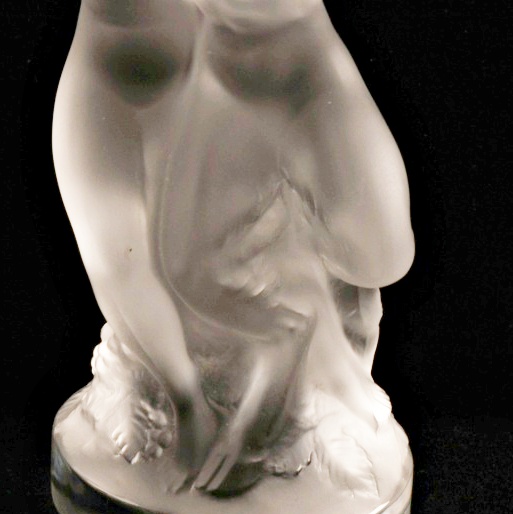 Lalique "Faune" Crystal Figurine in Satin Finish, Signed