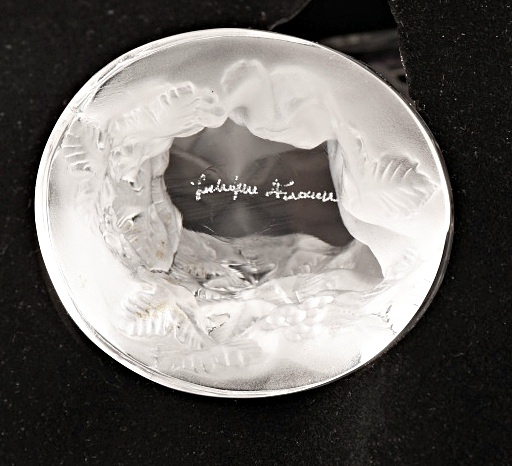 Lalique "Faune" Crystal Figurine in Satin Finish, Signed