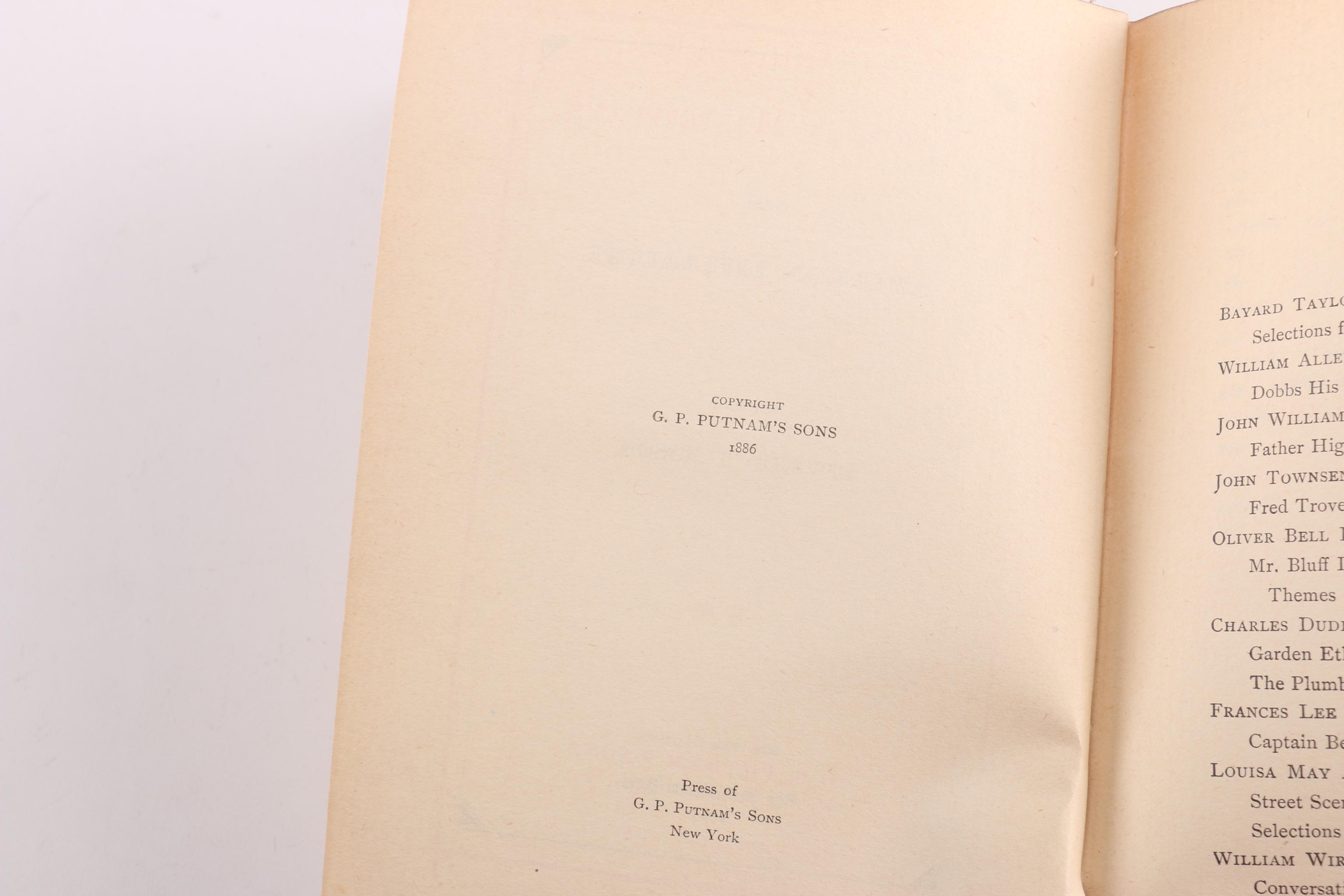 Three Late 19th Century Books