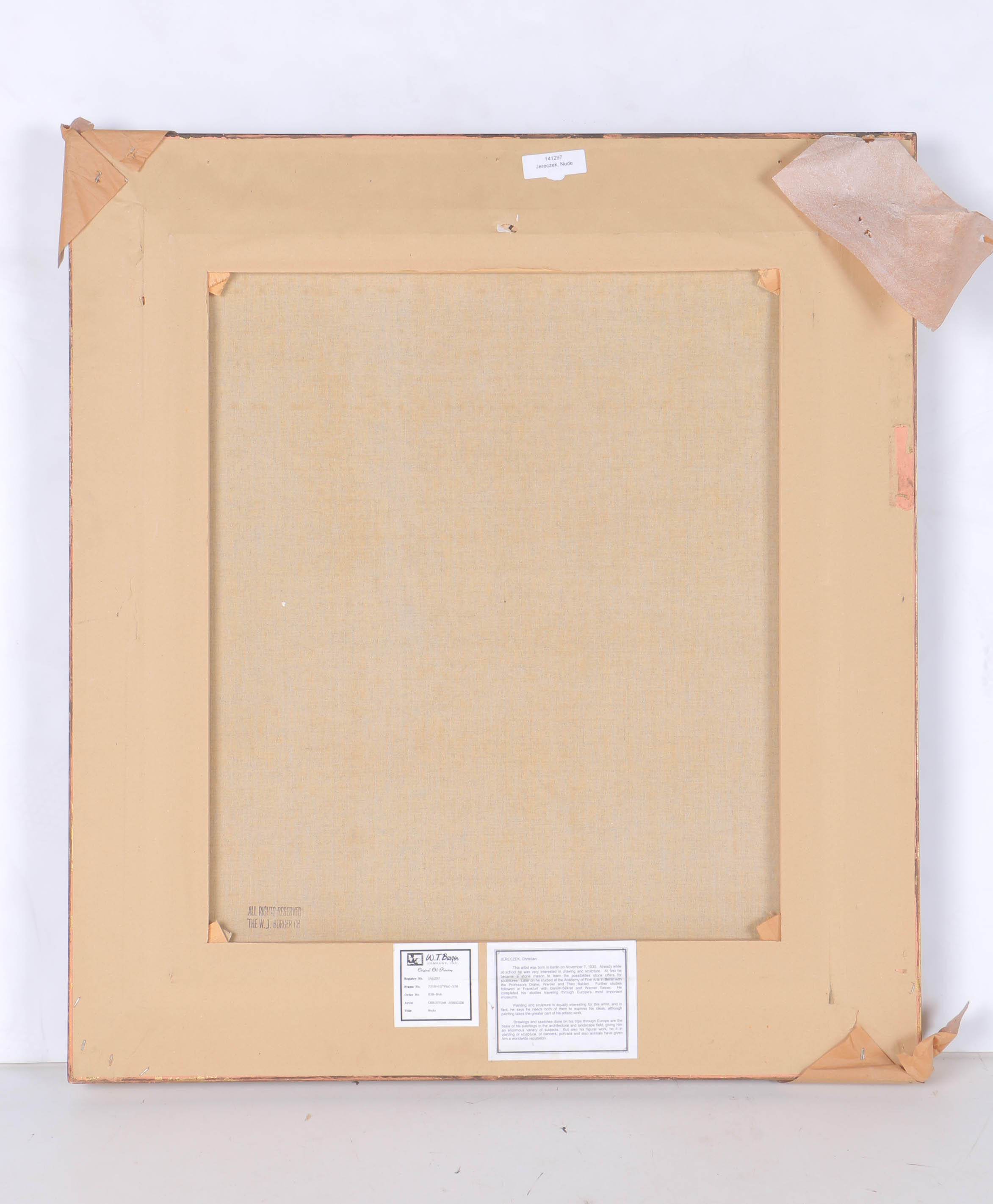 Christian Jereczek Oil Painting on Canvas "Nude"