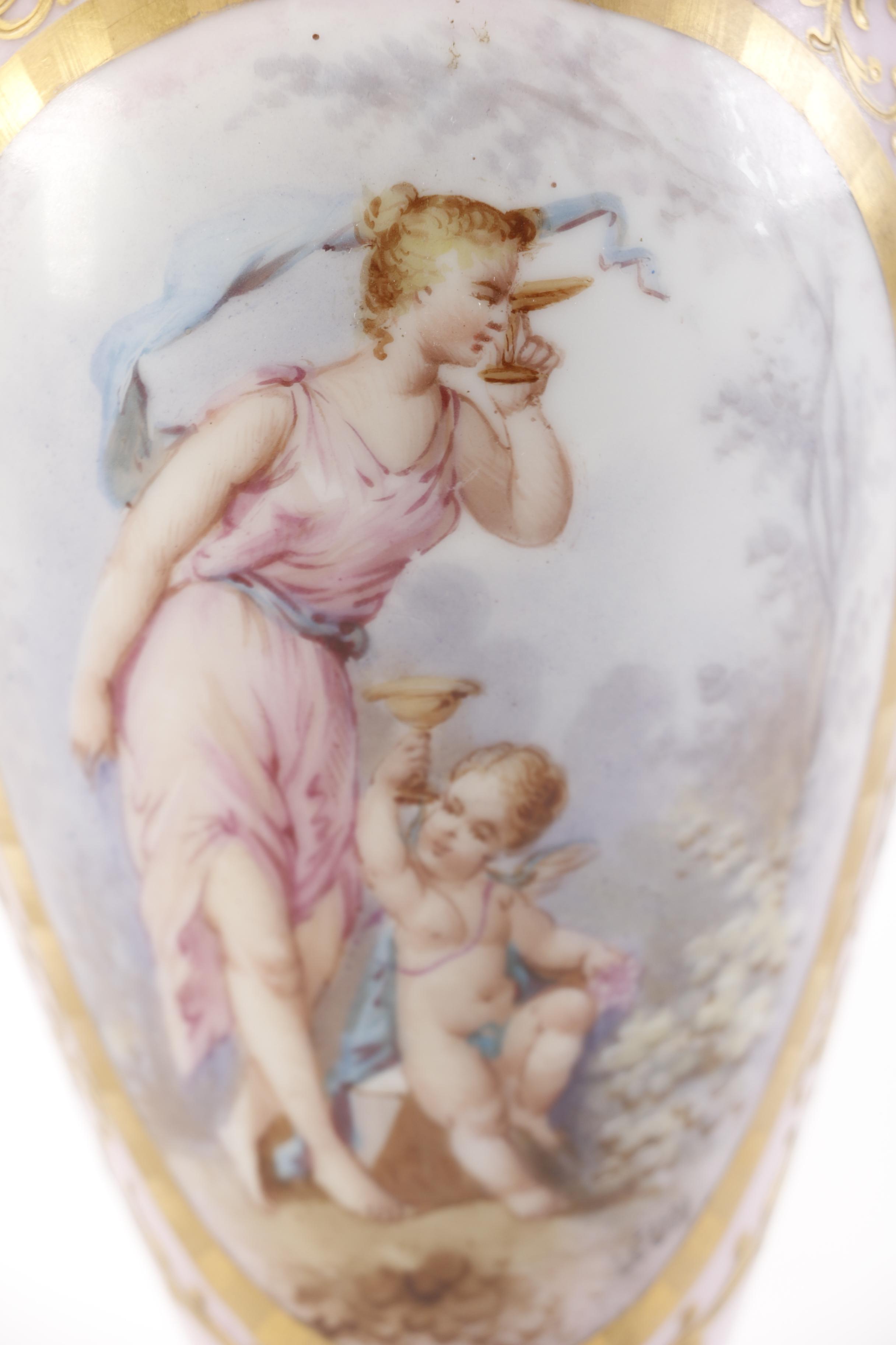 Sevres Style Ceramic Table Lamp