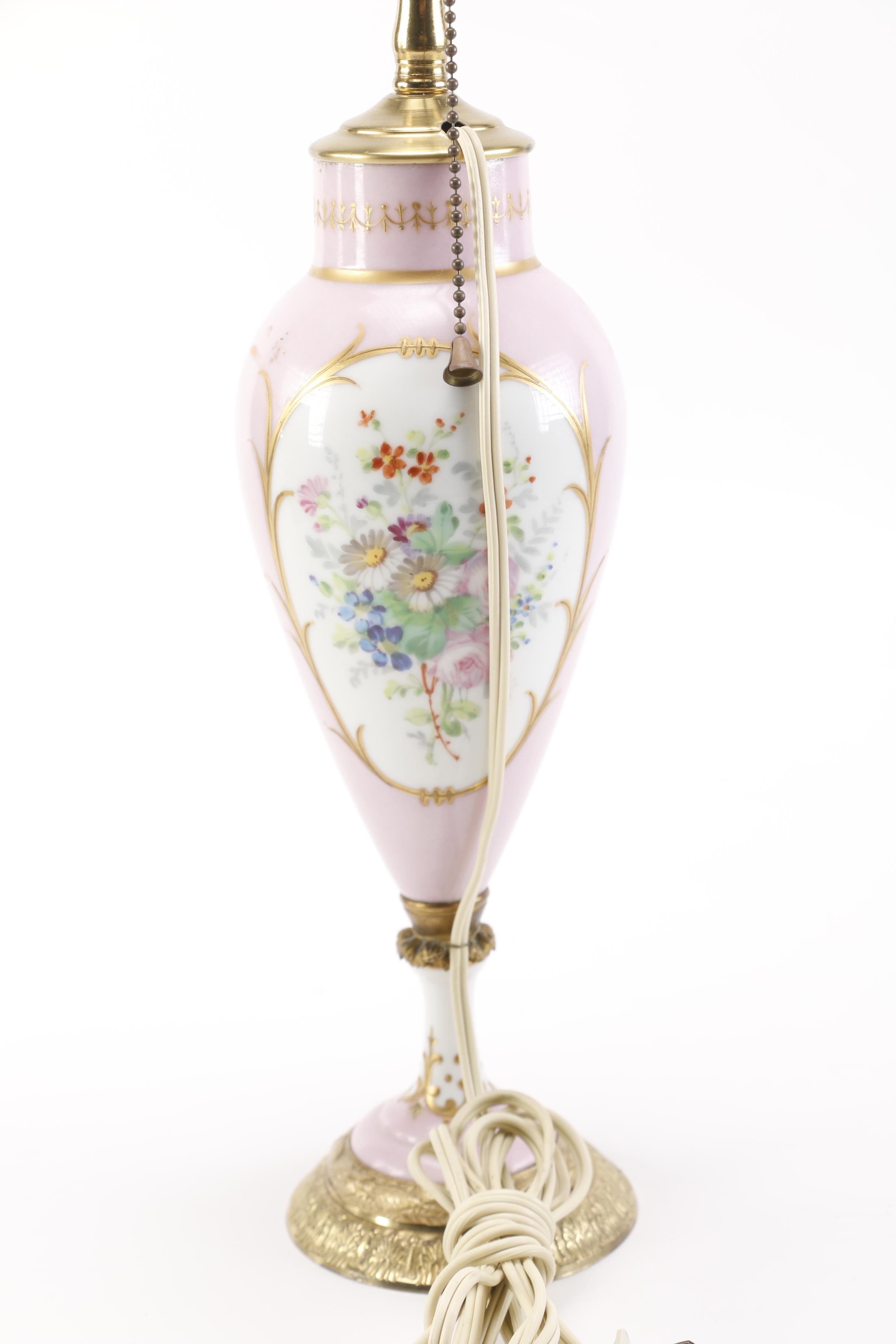 Sevres Style Ceramic Table Lamp