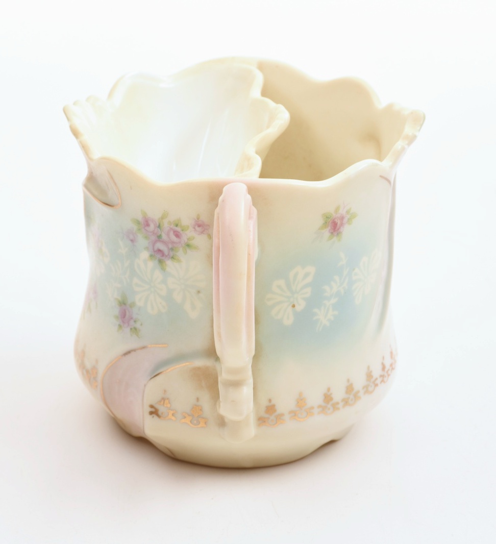 Three Victorian Porcelain Shaving Mugs