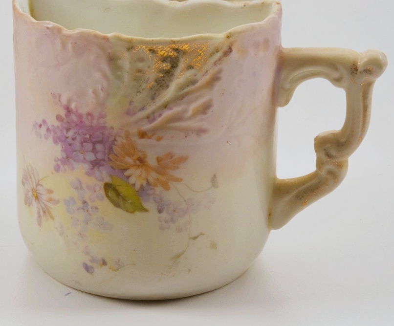 Three Victorian Porcelain Shaving Mugs