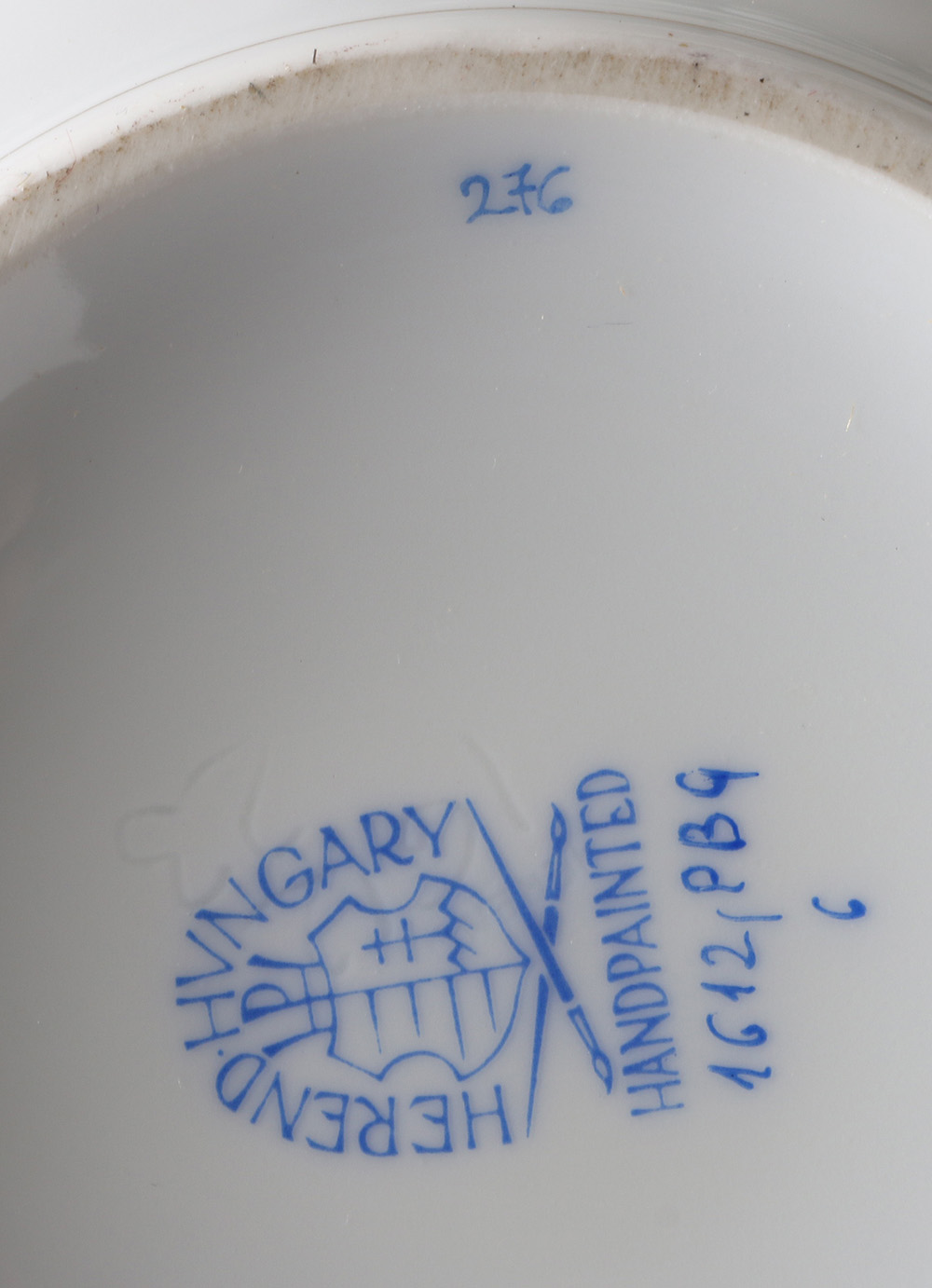 Herend from Hungary Complete Demitasse Set for Twelve in the "Blue Garland" Pattern