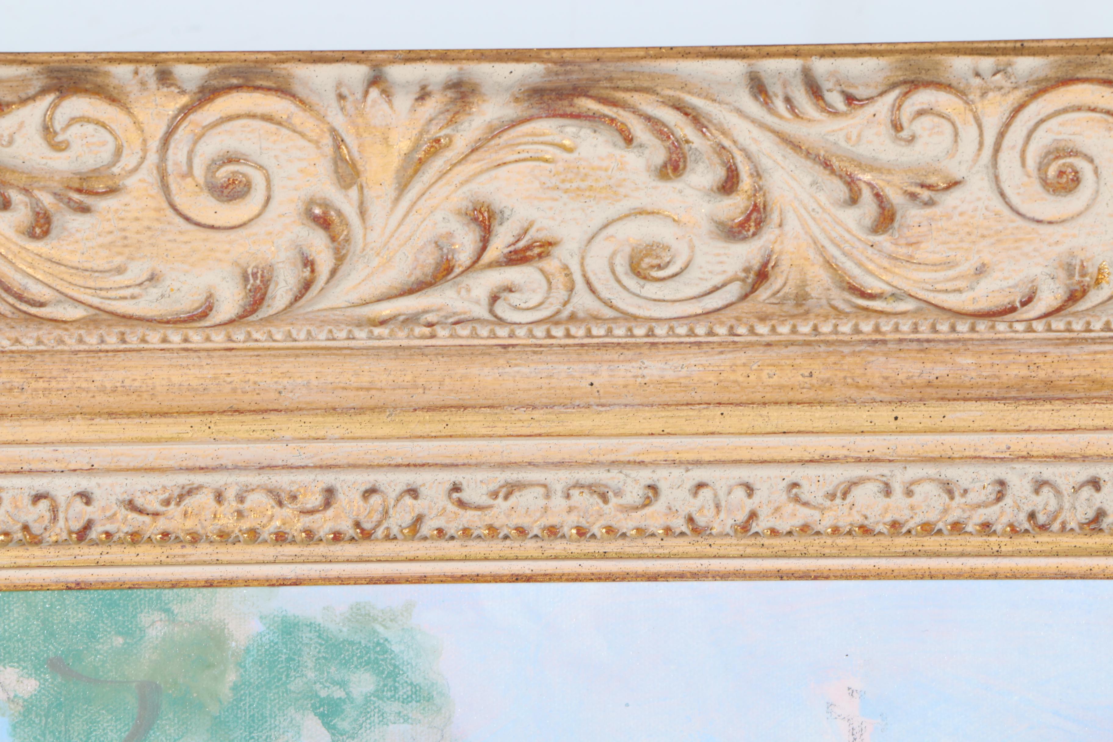 William Benecke Oil Painting on Canvas "The Border Gardens"