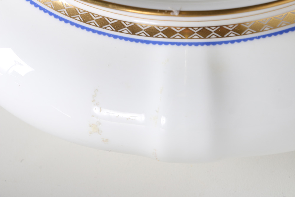 Royal Crown Derby "Carlton Blue" Bone China Vegetable Dish