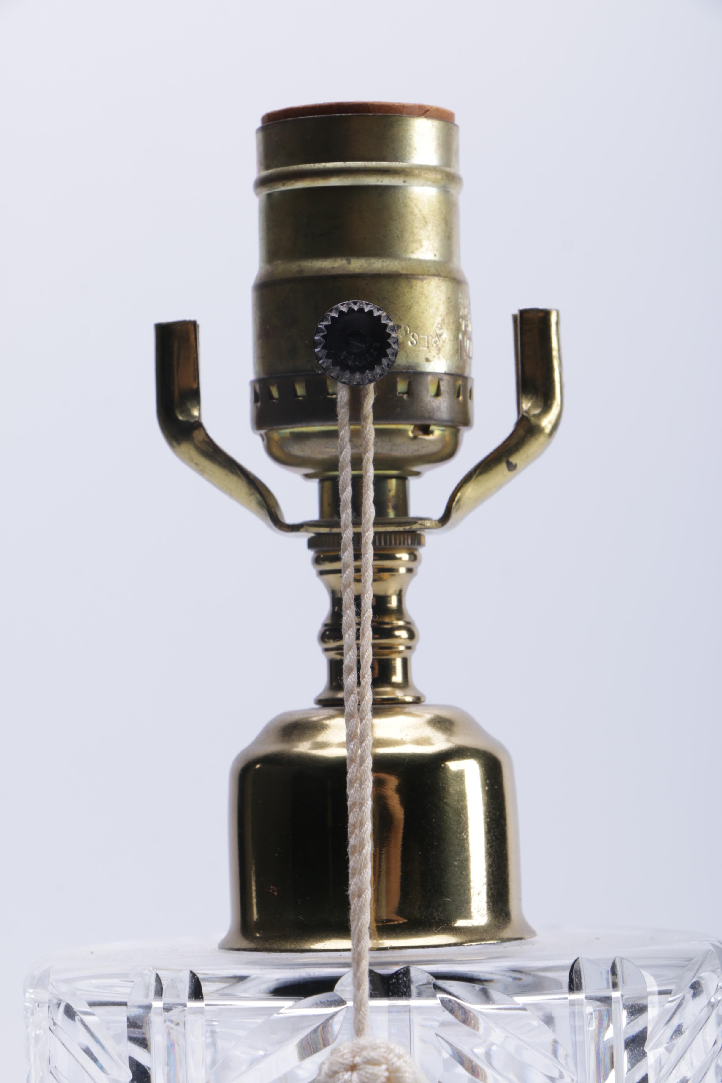 Pair of Crystal Lamps