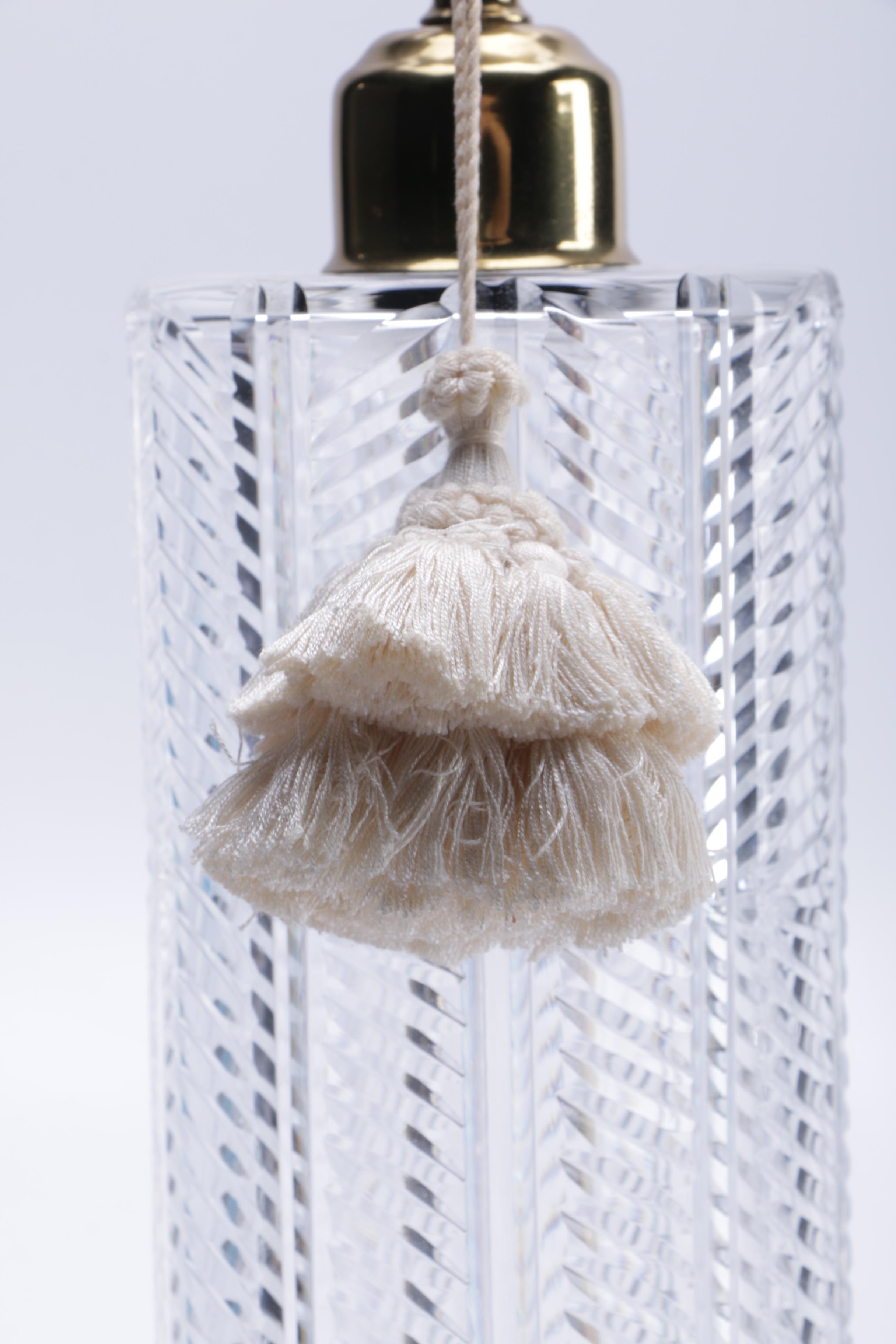 Pair of Crystal Lamps