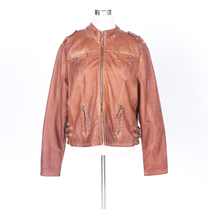 Bagatelle Women's Faux Leather Jacket