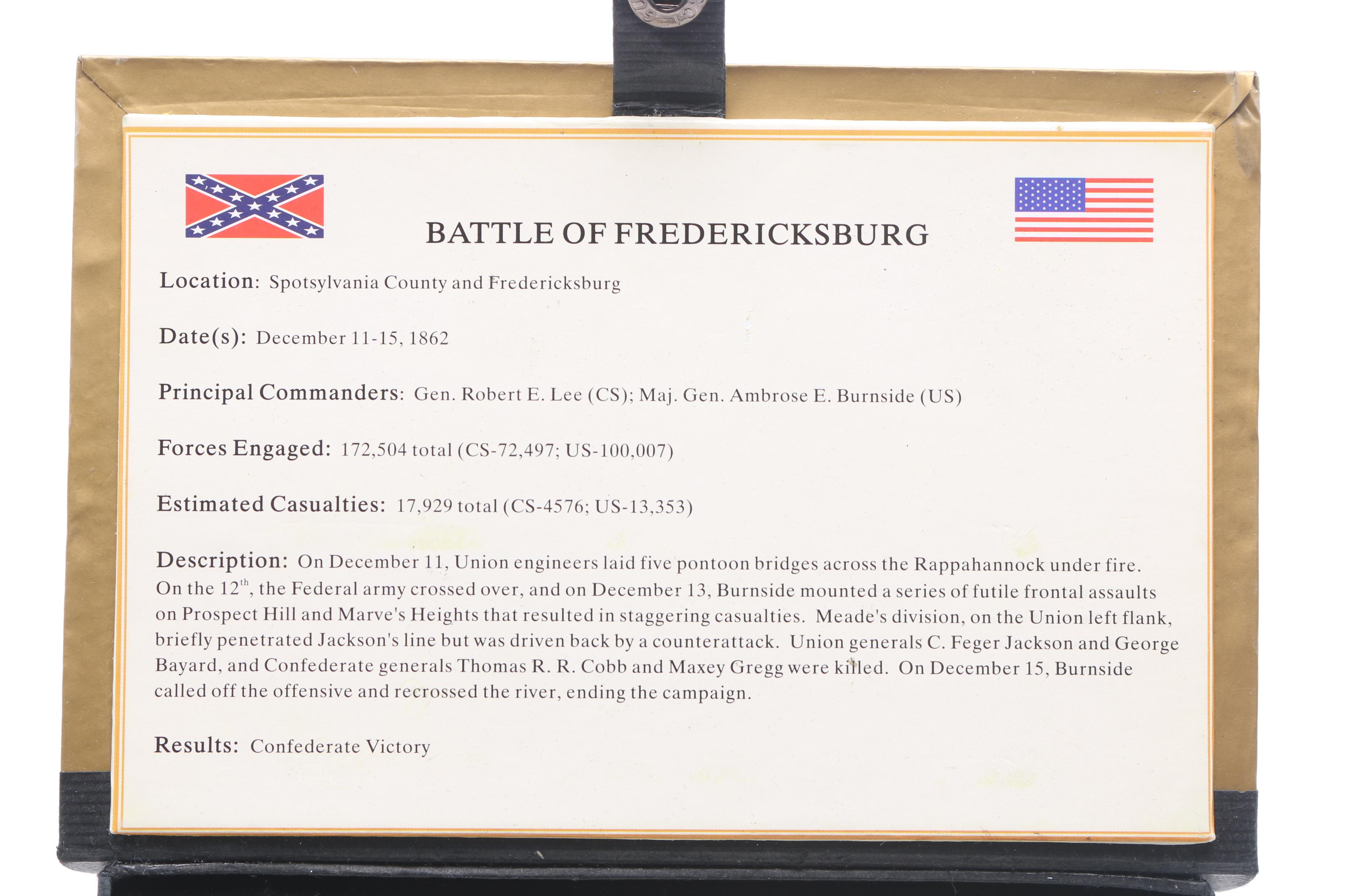 Battle Of Fredericksburg Folding Knife