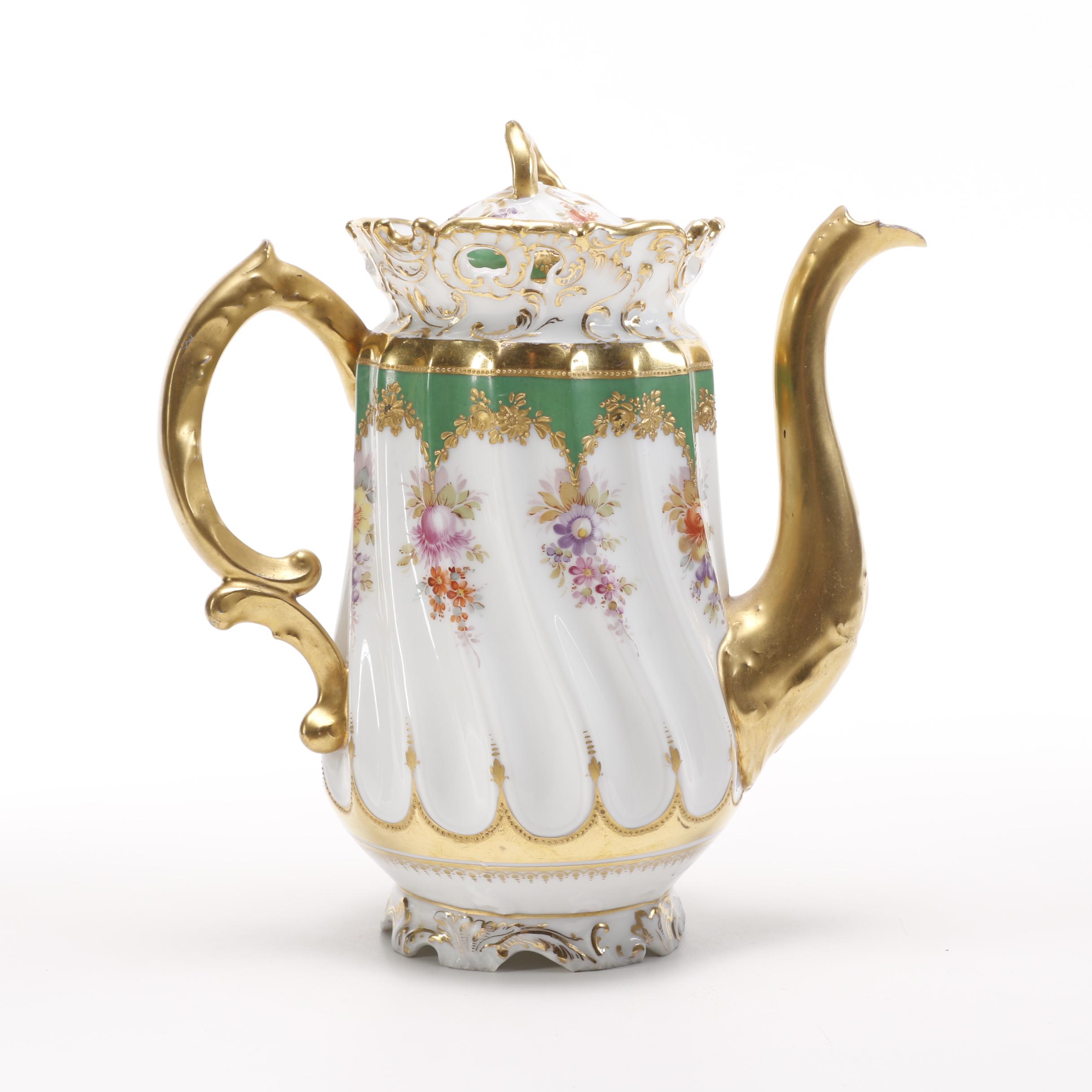 Antique Rosenthal "Pompadour" Coffee Dresden C.1891-1906