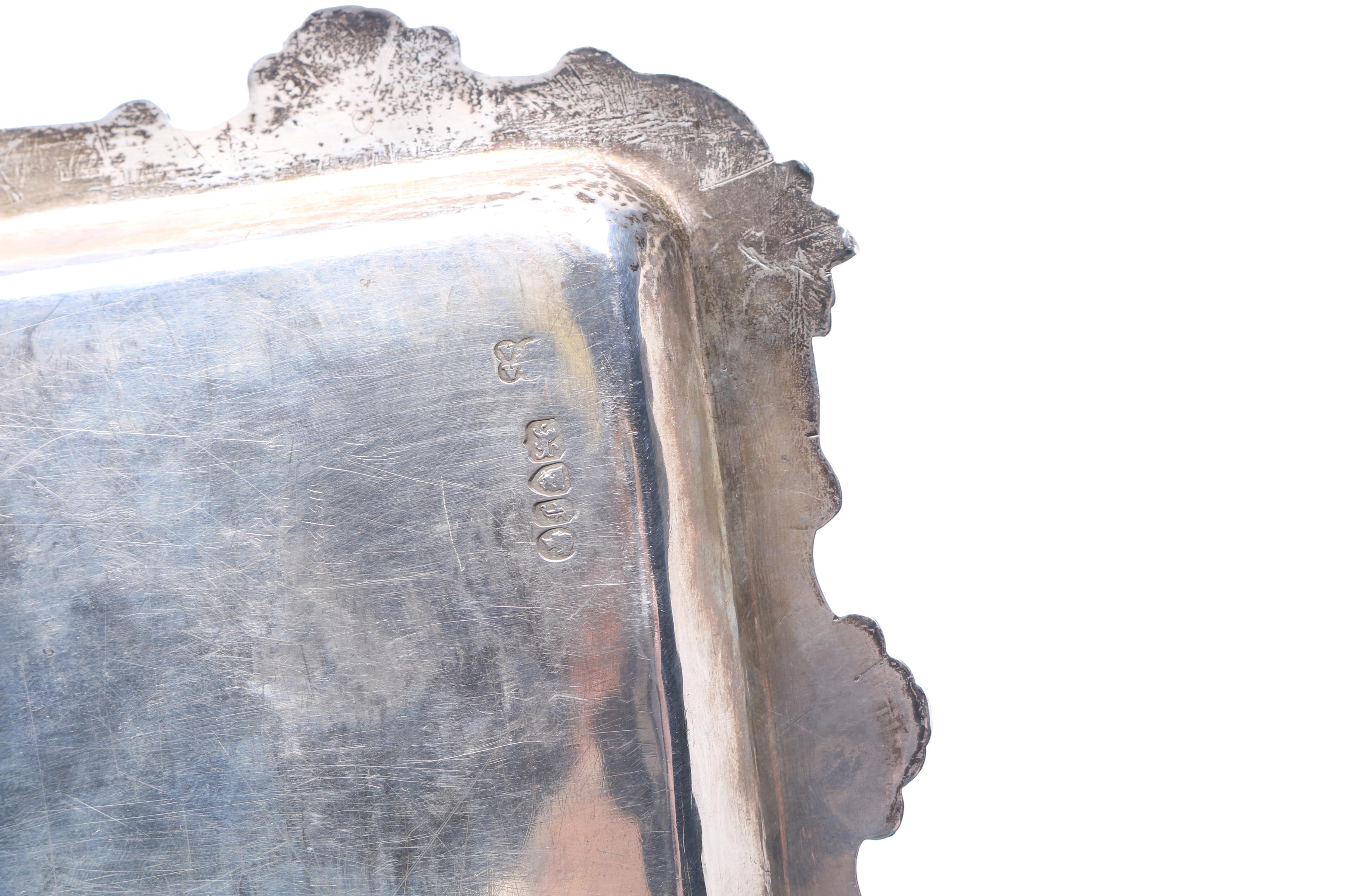 Antique Victorian Sterling Silver Tray