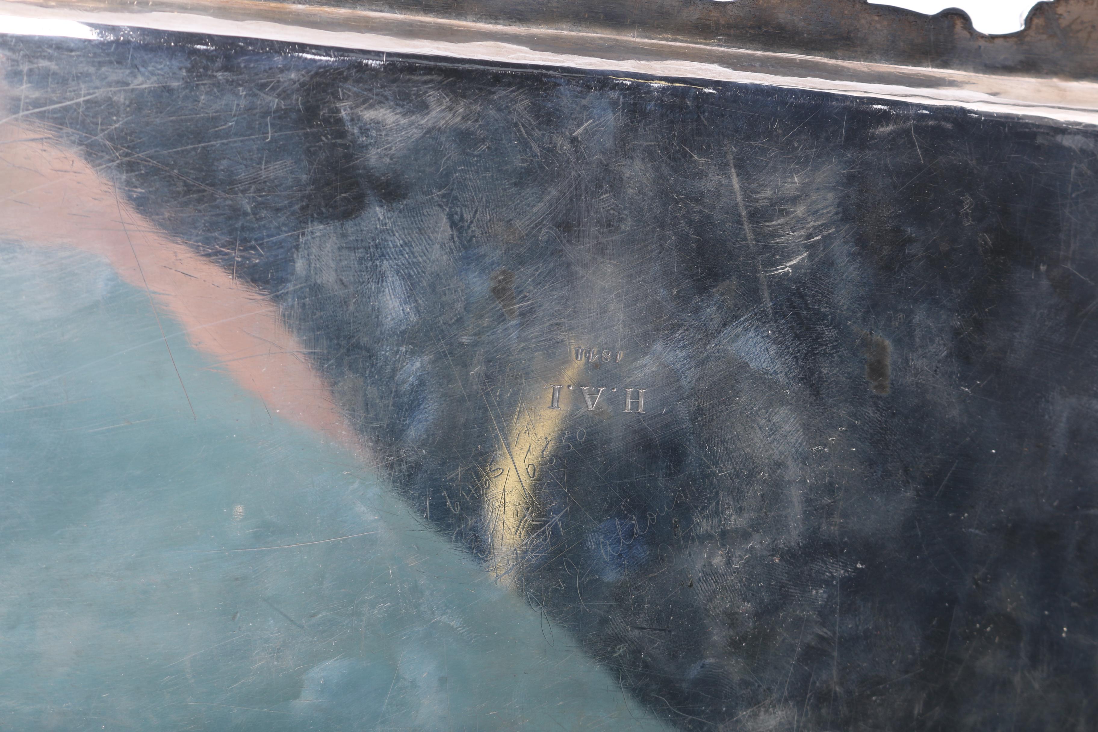 Antique Victorian Sterling Silver Tray