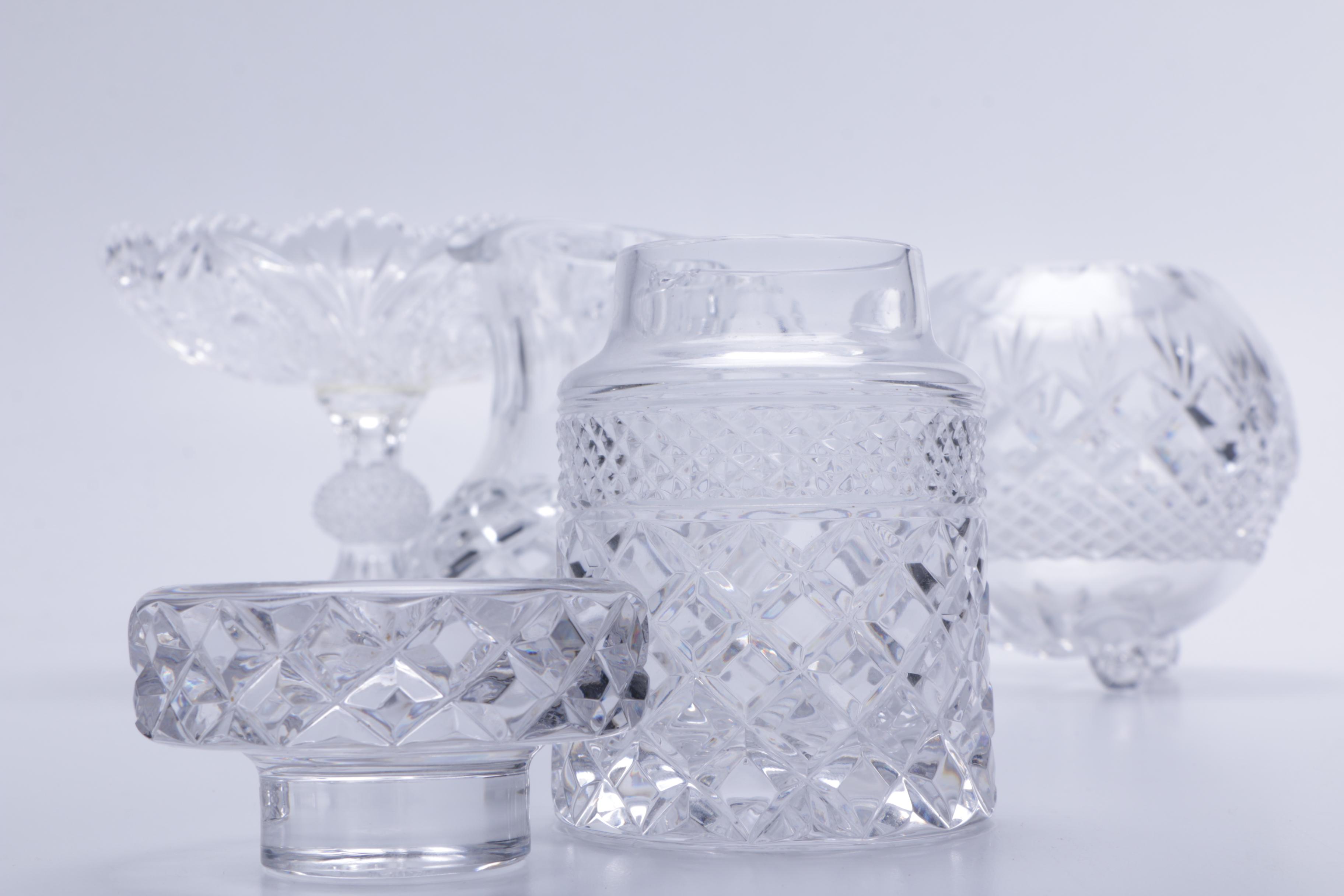 Cut Crystal and Glass Tableware