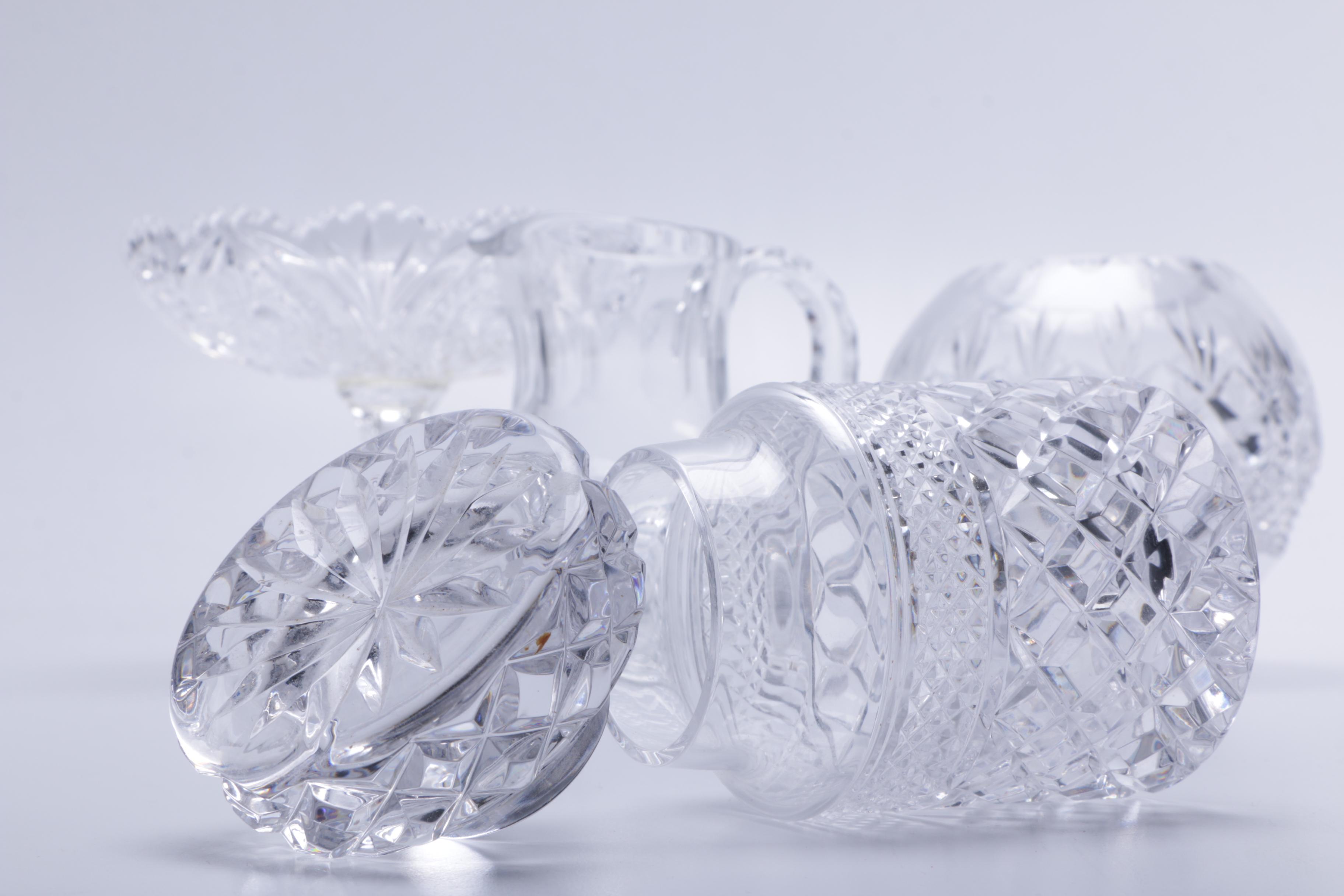 Cut Crystal and Glass Tableware