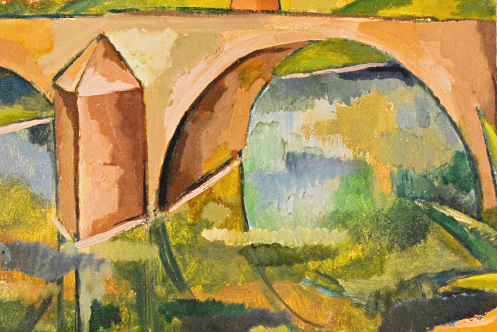 "Aquaduct" Original Painting by Edgar Yaeger (1904-1997)