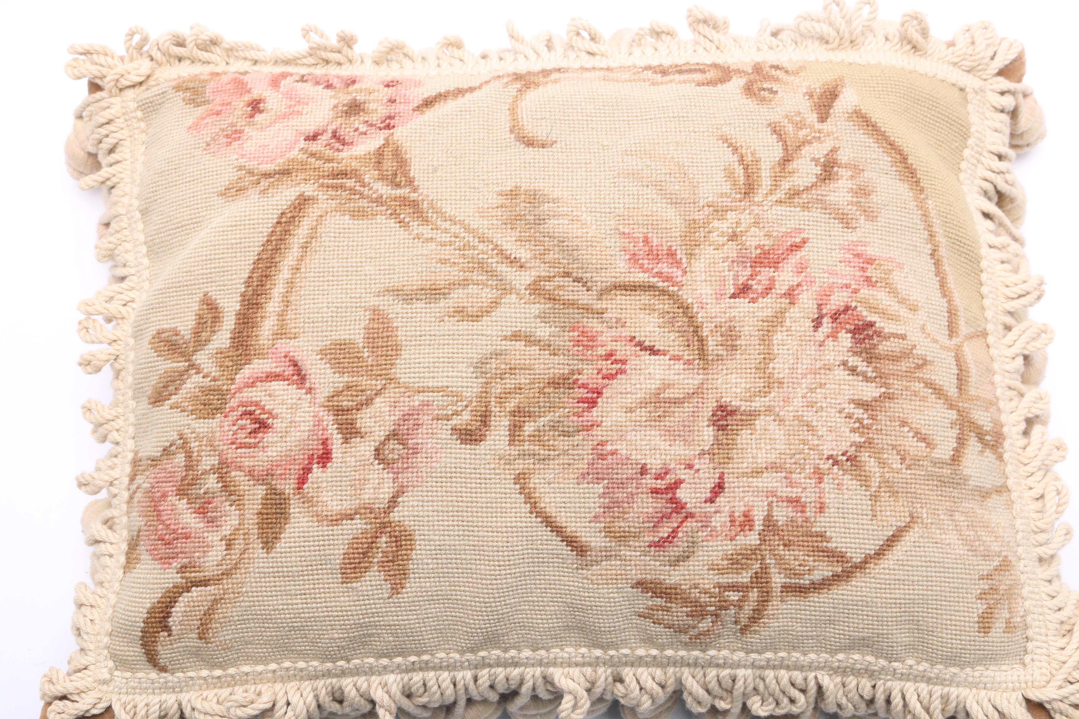 Pair of Aubusson-Style Throw Pillows