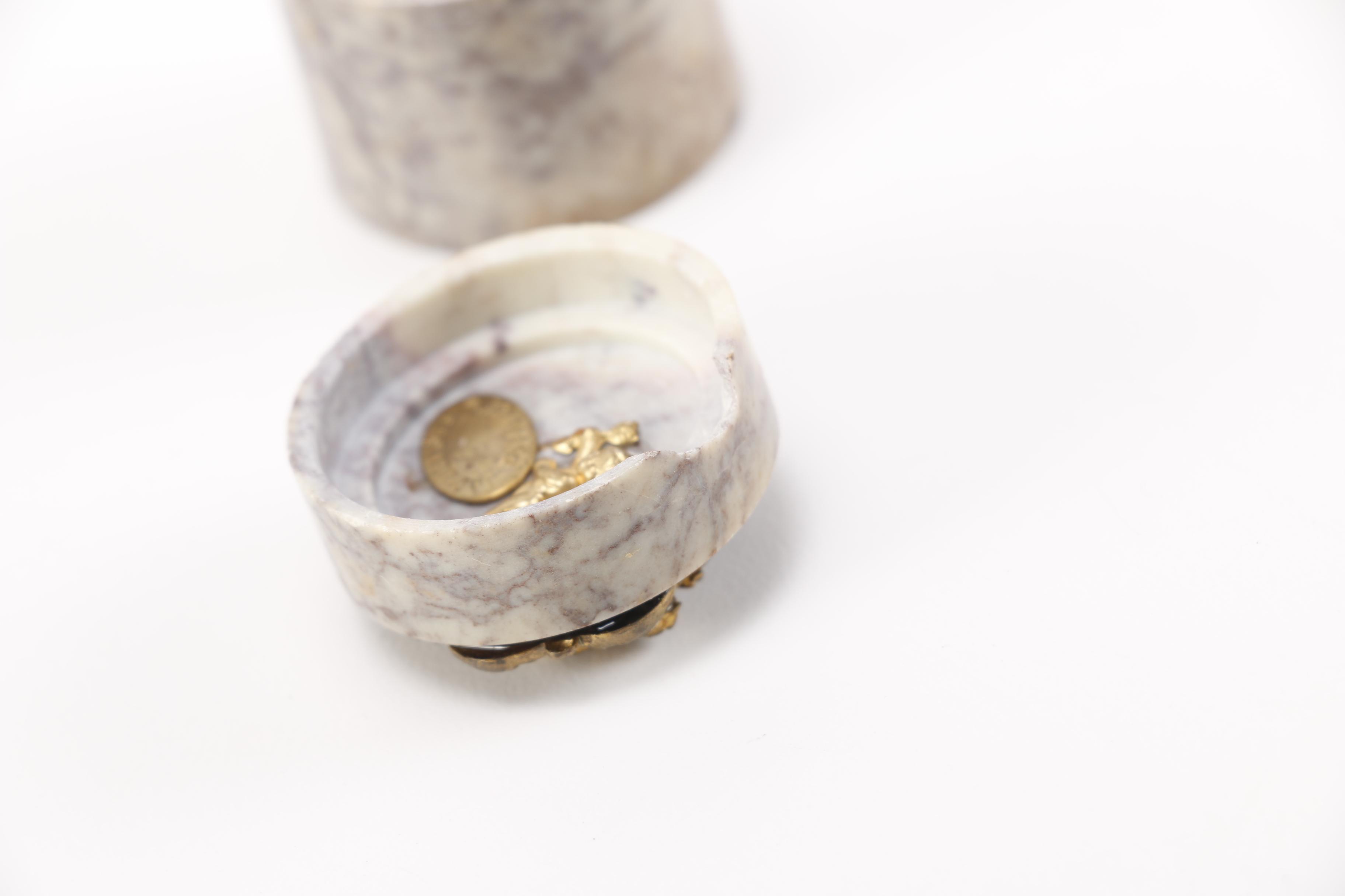 Porcelain Vase, Plate, and Powder Box