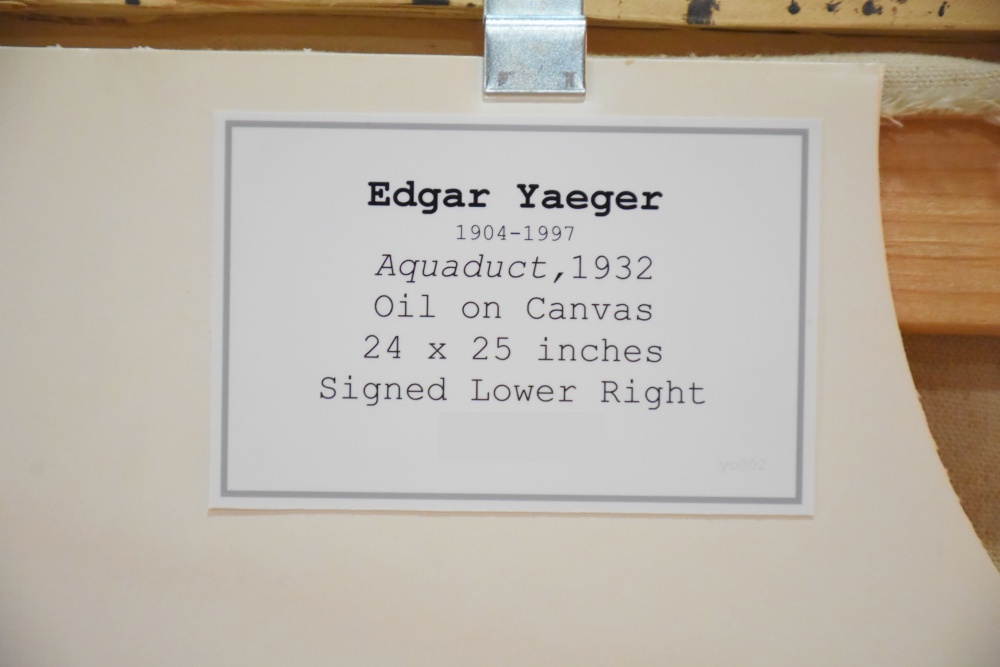 "Aquaduct" Original Painting by Edgar Yaeger (1904-1997)