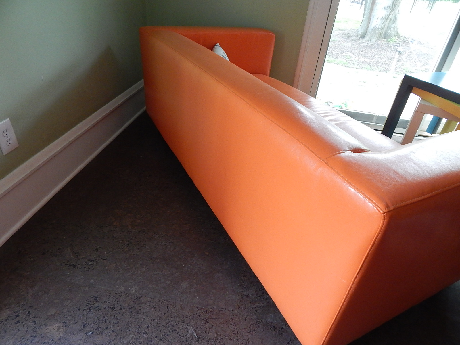 IKEA Klippan Orange Sofa with Pillow