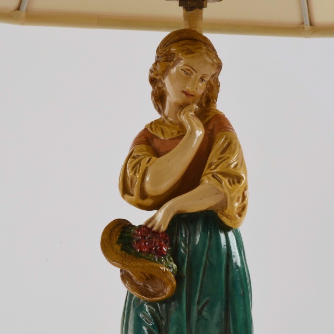 Vintage Italian Borghese Figural Table Lamps