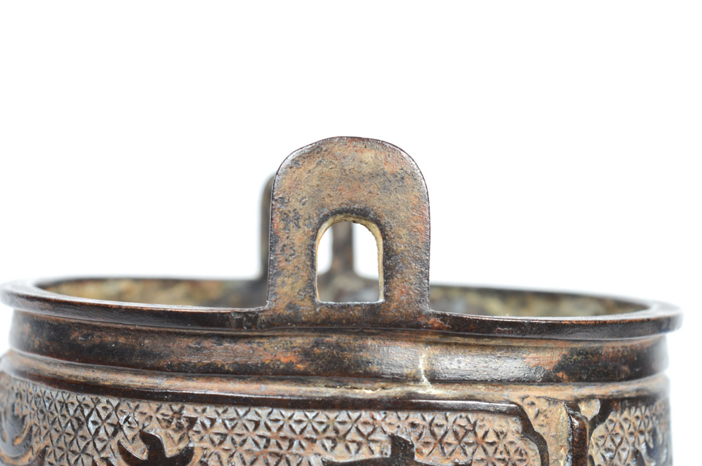 Antique Chinese Bronze Ding Incense Burner