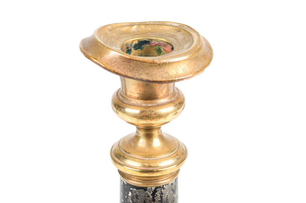 Five Antique Metal Candlesticks