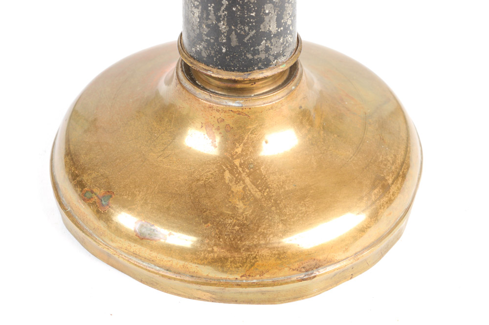 Five Antique Metal Candlesticks