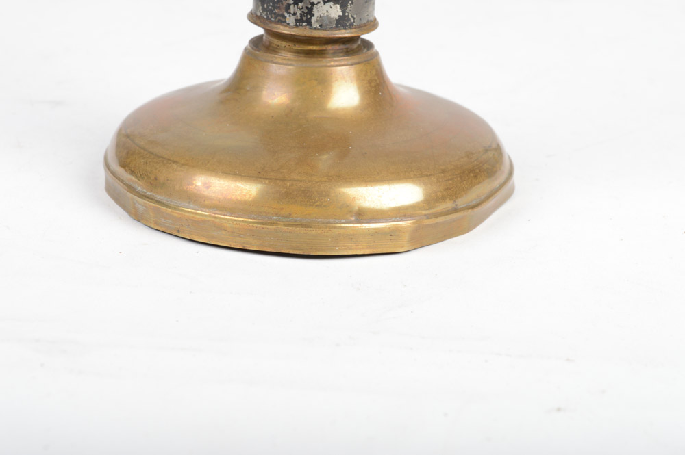 Five Antique Metal Candlesticks