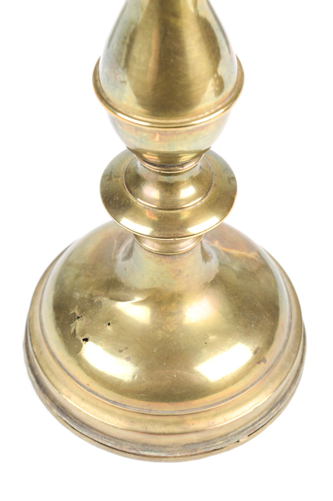 Five Antique Metal Candlesticks