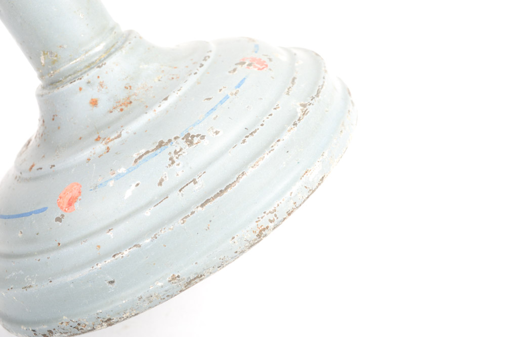 Five Antique Metal Candlesticks