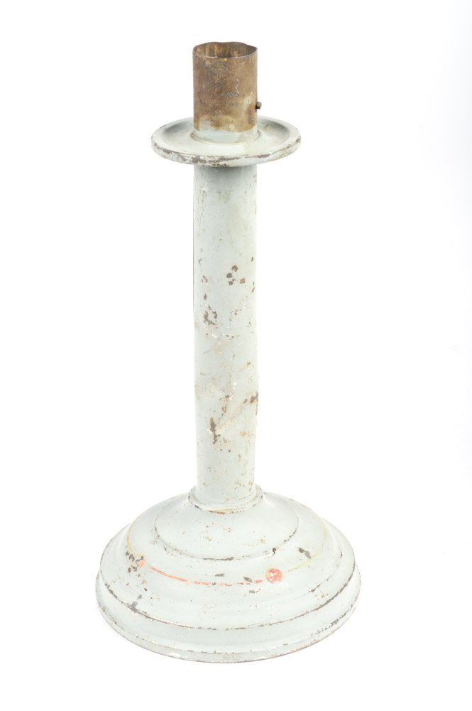 Five Antique Metal Candlesticks