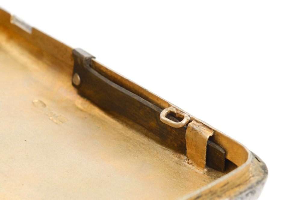 Antique Russian .875 Silver and Niello Cigarette Case