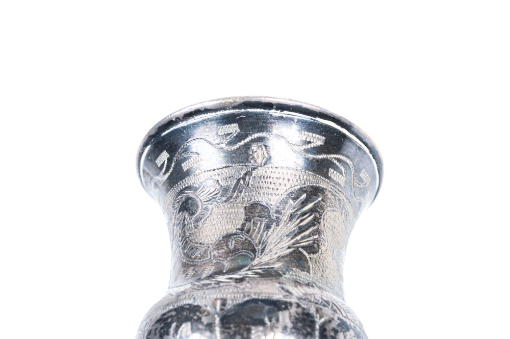 Antique Russian .875 Silver Kiddush Cup