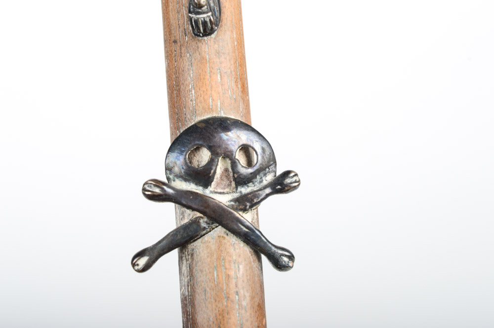 Antique Southwestern Silver and Wood Crucifix