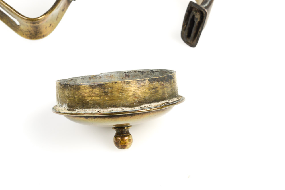 Antique Brass Hanging Oil Lamp