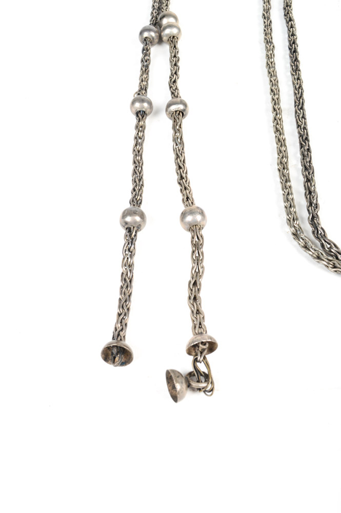 Antique Metal and Leather Rein