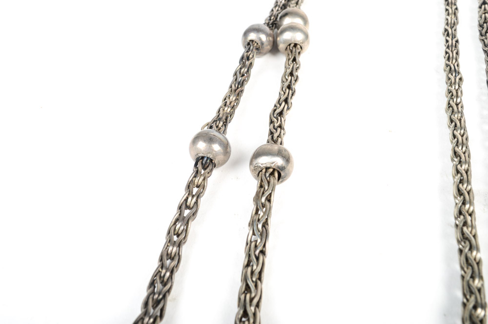 Antique Metal and Leather Rein