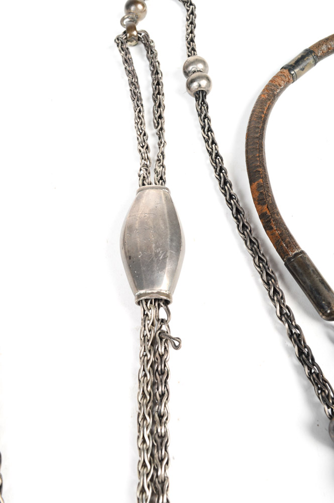 Antique Metal and Leather Rein